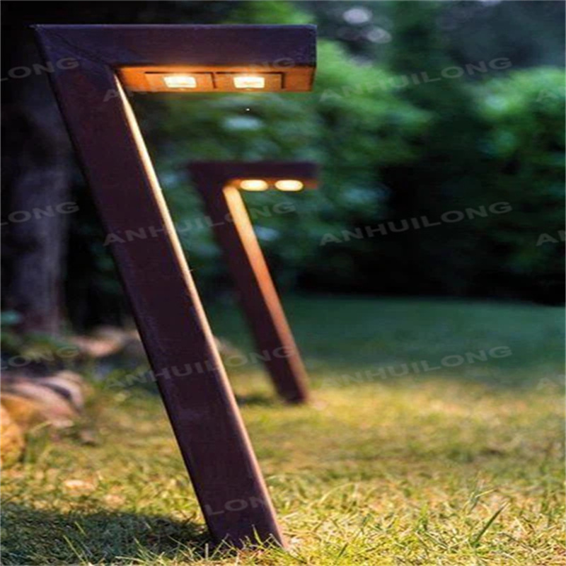 Corten steel ceiling light